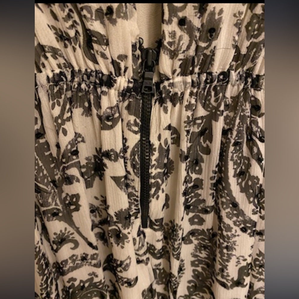 ALICE + OLIVIA Silk Paisley Beaded Dress Size S - Picture 8 of 12